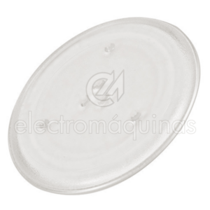 Imagem de prato de vidro para microondas com 31,5 centimetros de diametro.